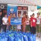 BANTUAN : XL Axiata Salurkan Bantuan kepada korban erupsi di Halmahera. PJ/Dok