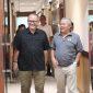 Ketua Umum KONI Jabar Prof.Dr.HM. Budiana (kiri) berpose bersama Sugito Ketum PABERSI Jabar. PJ/Joel