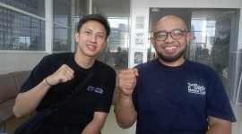 FOTO BERSAMA : 
Direktur event organizer Dream n Do it (DND.net) Muhammad Zhidan (kiri) didampingi Ketua panitia pelaksana Dadang Ginanjar. PJ/Joel