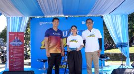 Kampanye ‘Judi Pasti Rugi’ hadir di Arcamanik Sport Center, Minggu (20/7) dengan olahraga pagi, mobil edukasi bahaya judi online, fasilitas konseling, serta edukasi. PJ/Dok
