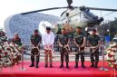 PERESMIAN : Panglima TNI Jenderal TNI Agus Subiyanto meresmikan Monumen Helikopter SA-330 Puma di Simpang Empat Kandang Roda, Jl. Raya Jakarta–Bogor, Nanggewer, Cibinong, Bogor Jumat (25/7/2025). Dok