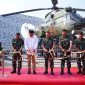 PERESMIAN : Panglima TNI Jenderal TNI Agus Subiyanto meresmikan Monumen Helikopter SA-330 Puma di Simpang Empat Kandang Roda, Jl. Raya Jakarta–Bogor, Nanggewer, Cibinong, Bogor Jumat (25/7/2025). Dok