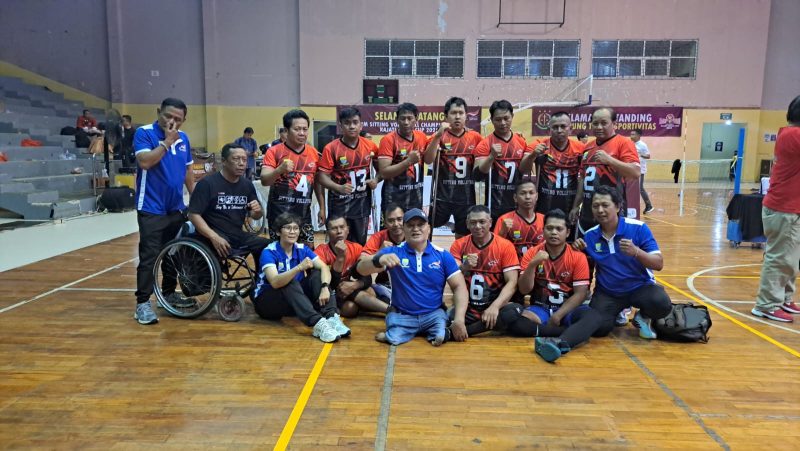 Tim Voli Duduk Kota Bandung tampil sebagai juara pertama di turnamen bertajuk 
