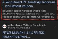 Awas website rekrutmen palsu yang mengatasnamakan PT KAI, kenali ciri-cirinya. Istimewa