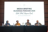 KETERANGAN : Wakil Ketua MPR Dr. Lestari Moerdijat saat memberikan keterangan terkait Kesehatan Otak saat Mukernas PERDOSNI 2025. PJ/Val