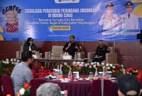 SOSIALISASI : Dsikominfo Majalengka menggelar Talkshow bertajuk Sosialisasi perundang - undangan di Bidang Cukai Bersama Jurnalis Majalengka. PJ/Rojan