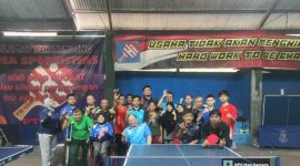 UJICOBA : Tim tenismeja NPCI Kota Bandung Ujicoba di event 
