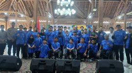 Dispora Kota Bandung melepas atlet NPCI Kota Bandung di ajang Pekan Paralympik Pelajar Daerah (Peparpeda) VI. PJ/Joel