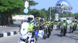 Dandim 0617/Majalengka Letkol Inf Fahmi Guruh Rahayu, patroli guna mengantisipasi unjuk rasa (UNRAS) di wilayah Kabupaten Majalengka, Senin (1/9/2025). PJ/Zan
