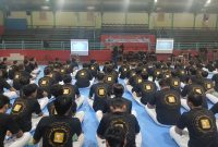 Peserta Diklat Pelatih Taekwondo Jabar saat mengikuti pendidikan dan latihan. PJ/Joel