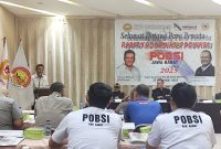 POBSI Jabar menggelar Rakor terkait Mutasi Atlet. PJ/Joel