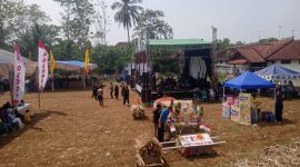 Suasana Milangkala ke 42 Desa Situraja Utara yang berlangsung 27-29 September mendatang. PJ/Iwan