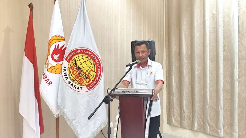 Isu PORPROV XV diundur menjadi 2027, dibantah Wakil Ketua I KONI Jabar Ir. Andrian Tejakusuma. PJ/Joel