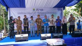 Agus Andi mengapresiasi LPM saat acara BBGRM. 