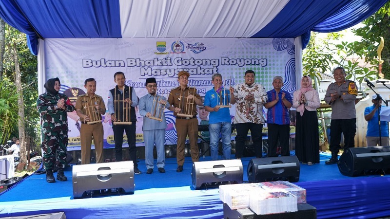 Agus Andi mengapresiasi LPM saat acara BBGRM. 