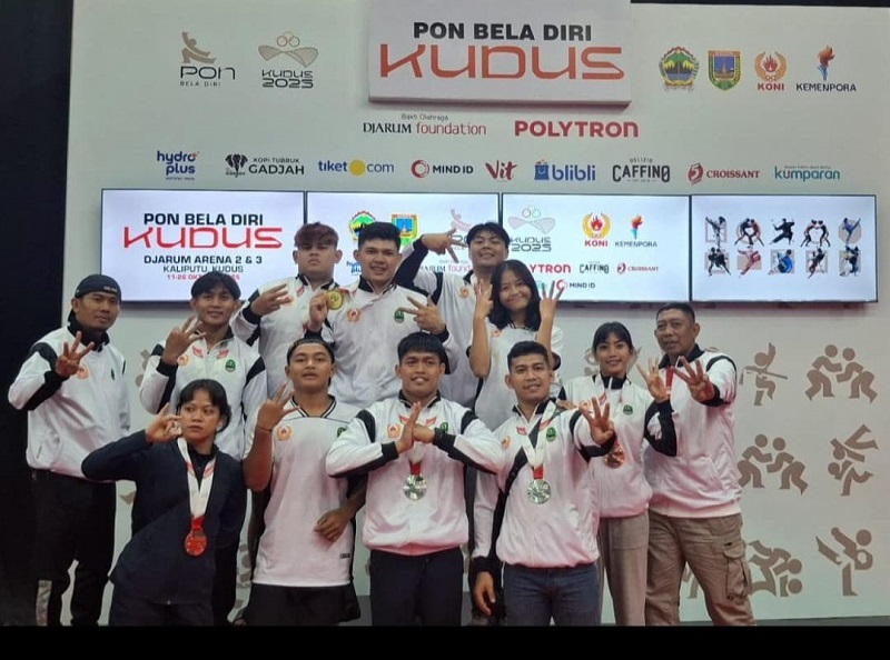 Atlet Gulat Jabar berhasil menyabet 9 medali di PON Beladiri Kudus. PJ/Dok