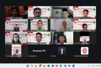 Peserta saat mengikuti PKPA secara daring yang digagas DPD FERARI Jabar dan STAI Siliwangi Bandung. PJ/Dok