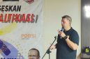 Rudi Kadarisman saat menutup BK Porprov Cabor Biliar. PJ/Joel