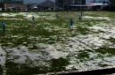 Beberapa lapangan tergenang air dan harus mengalami perubahan jadwal.