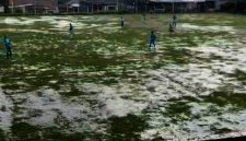 Beberapa lapangan tergenang air dan harus mengalami perubahan jadwal.