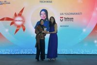 Lia Yuldinawati, dosen Tel-U berhasil menyabet penghargaan Bronze Award pada ajang Empowered Women Awards 2025. PJ/Dok