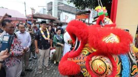 Wali Kota Bandung Muhammad Farhan saat menghadiri penutupan AAYF 2025 di Andir Bandung. PJ/Dok