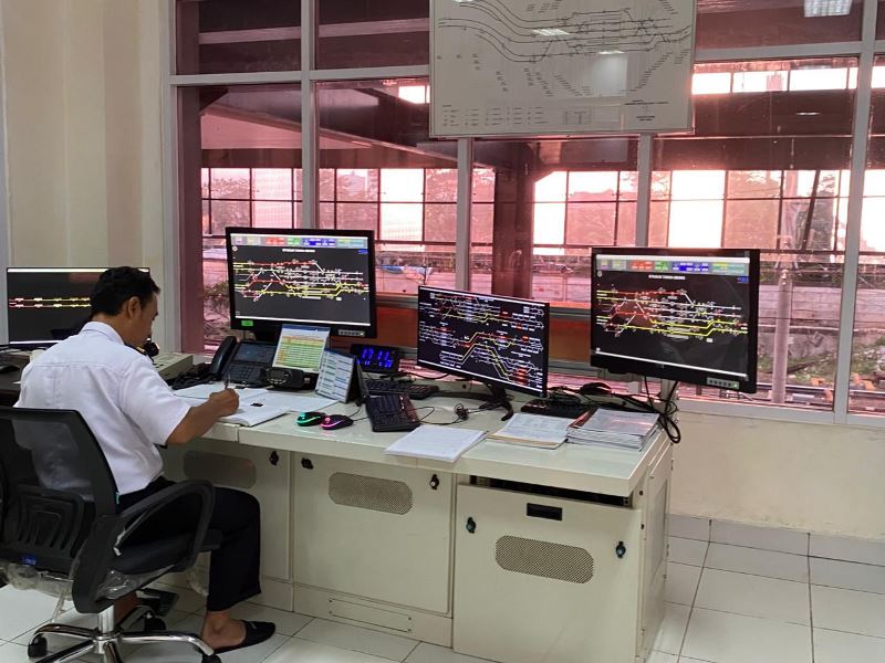 PT Len Railway Systems (LRS) Garap Proyek Persinyalan di Stasiun Tanah Abang Baru, yang baru saja diresmikan Presiden Prabowo Subyanto. PJ/Dok