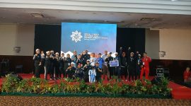 Walikota Bandung M. Farhan menutup SO SEA Football Competition 2025. PJ/Joel