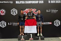 Agung Satria Negara Keluar sebagai Juara Umum setelah mengalahkan Benjamin Chieng di AADC Championsip 2025 Malaysia. PJ/Dok