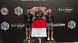 Agung Satria Negara Keluar sebagai Juara Umum setelah mengalahkan Benjamin Chieng di AADC Championsip 2025 Malaysia. PJ/Dok