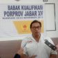 Sekretaris Umum Pengprov GABSI Jawa Barat Dr. Ir. Kurnia Praja menjelaskan terkait BK Porprov XV cabor Bridge. PJ/Joel