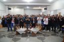 Cece Muharram dan Ketua KONI Kota Bandung berpose bersama dengan jajaran IPSI Kota Bandung usai Muskot XI IPSI Kota Bandung. PJ/Joel