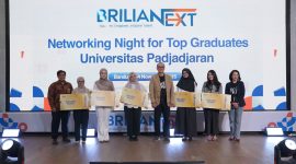 Bank BRI melalui program BRILIANEXT memberikan Golden Ticket kepada mahasiswa Unpad berprestasi. PJ/Dok