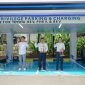 Manajemen PT TAM membunyikan Angklung tanda diresmikannya privilege parking dan Charging di Paskal 23 Bandung. Tampak Marketing Director PT Toyota-Astra Motor (TAM) Jap Ernando Demily (kanan), dan Hiroyuki Oide (kiri), bersama Direktur Utama PT Citra Buana Prasida Tbk. Didi Omara (tengah) saat peluncuran. PJ/Mal
