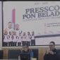 Ketua Umum KONI Kota Bandung (tengah) saat pressconference terkait PON Beladiri yang baru saja usai, di Kudus beberapa waktu lalu. Foto : BandungPos