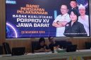 Ketua Panitia BK cabor Muaythai Jabar Dewi Kandiati Paramesty Tine saat memberikan keterangan terkait BK Porprov cabor Muaythai. PJ/Joel