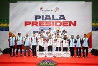Wali Kota Bandung M Farhan saat menghadiri Final Bulutangkis Piala Presiden di Bandung. PJ/Dok