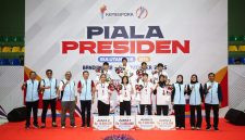 Wali Kota Bandung M Farhan saat menghadiri Final Bulutangkis Piala Presiden di Bandung. PJ/Dok