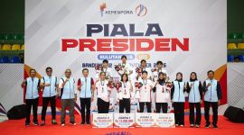 Wali Kota Bandung M Farhan saat menghadiri Final Bulutangkis Piala Presiden di Bandung. PJ/Dok