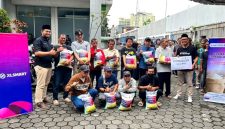 Pembagian beras dari MTXLSMART bagi masyarakat Jabar dan DIY. PJ/Dok