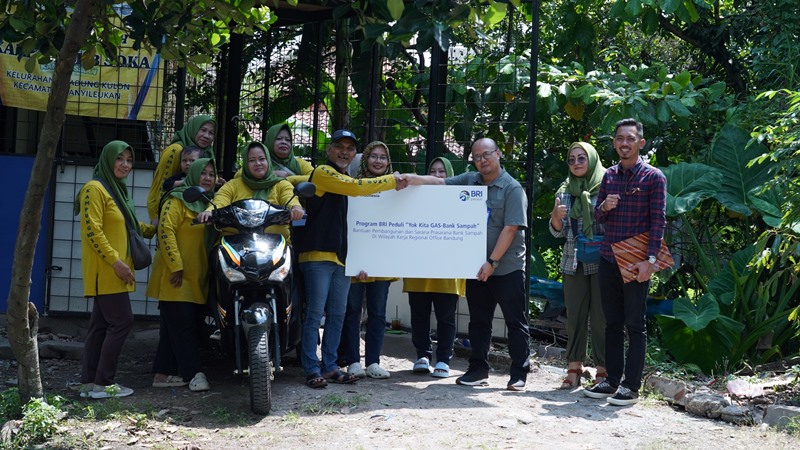 PT Bank Rakyat Indonesia (Persero) Tbk mendukung program Yok Kita GAS (Gerakan Kelola Sampah) di Kota Bandung. PJ/Dok