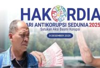 Hari Anti Korupsi sedunia berlangsung sepi di Garut. PJ/Jang