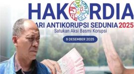 Hari Anti Korupsi sedunia berlangsung sepi di Garut. PJ/Jang