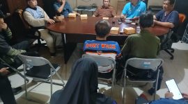 Yadi Sofyan (baju coklat) saat memimpin rakoor jelang Kejurda yang digagas NPCI Jabar. PJ/Joel