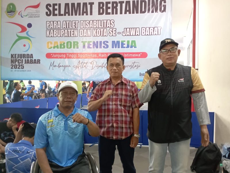 NPCI Kota Bandung melakukan pemanasan atlet melalui Kejurda. PJ/Jol