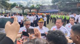 Direktur Operasi PT KAI Awan Hermawan saat memberikan penjelasan terkait angkutan NATARU 2026. PJ/Mal