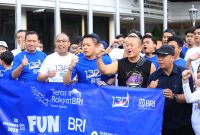 Fun Walk menyemarakkan HUT BRI ke 130 yang berlangsung di kawasan Menara BRI Asia Afrika Bandung. PJ/Dok
