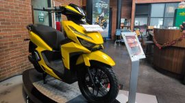 Indomobil meluncurkan Motor Listrik SPRINTO di Bandung. PJ/Mal