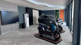 Suasana EV Showroom & service Polytron yang baru diresmikan berlokasi di Jalan Soekarno Hatta, sebelah BCA Leuwi Panjang Bandung PJ/Dok 
