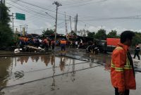 PT KAI Daop 2 Bandung membatalkan perjalanan ke Daop 1 Jakarta dan Daop 4 Semarang akibat genangan air. PJ/Dok